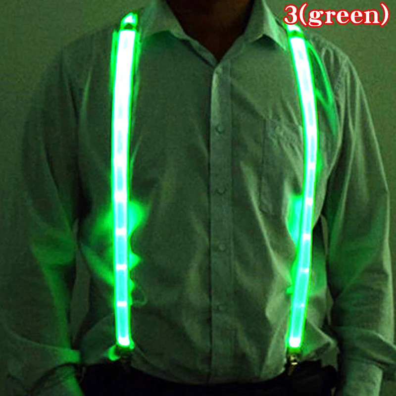 Светодиодные подтяжки для мужчин и женщин аксессуары свадебной вечеринки