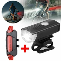 mtb bike front lights usb led rechargeable waterproof mountain bike headlight bicycle safety warning light cycling accessories