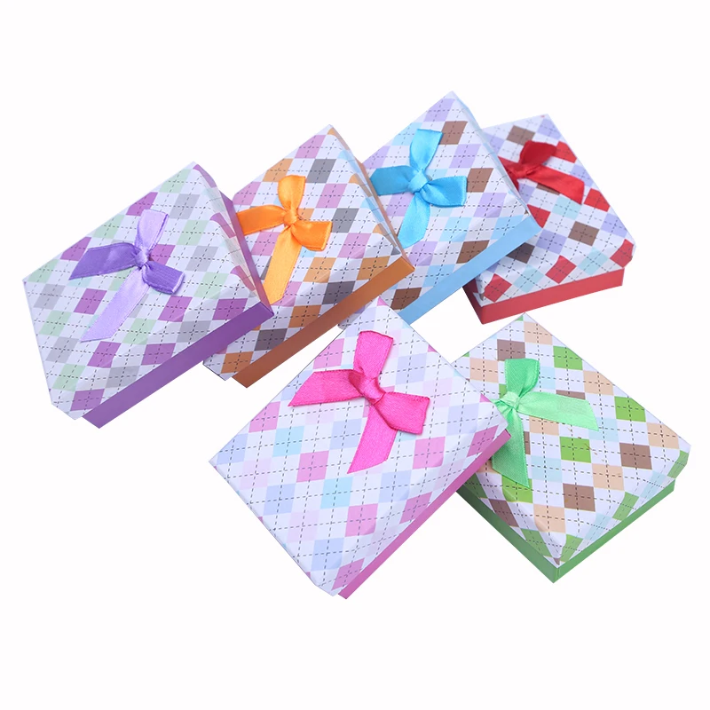 12 шт. Подарочная коробка для ювелирных изделий разных цветов A Bijoux Cajas Para Joyas