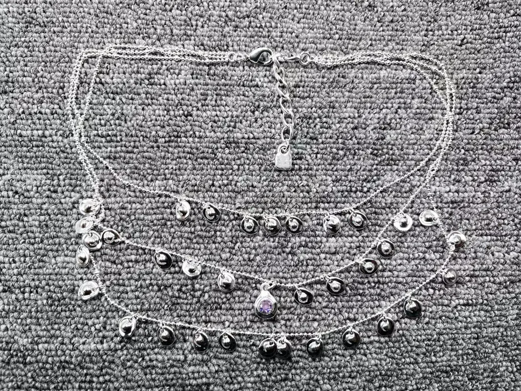 

Ожерелье из серебра 2022 пробы с гальваническим покрытием, 925 пробы