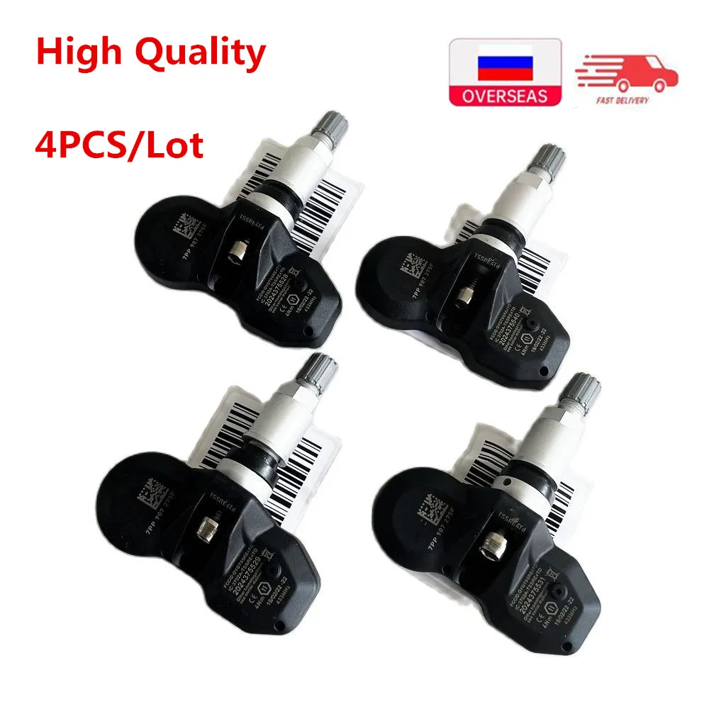 Датчик давления в шинах автомобиля TPMS 7PP907275F, 4 шт., для audi A4, B7, B8, A6, C6, A8, D4, Q7, R8, RS4, S4, S6, Porsche, для vw Touareg Датчик давления в шинах автомобиля TPMS 7PP907275F, 4 шт., для audi A4, B7, B8, A6, C6, A8, D4, Q7, R8, RS4, S4, S6, Porsche, для vw Touareg