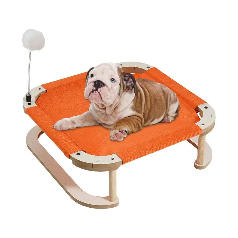 

Wooden Elevated Pet Cat Bed Removable Washable Cat Kitten Hammock House For Small Cats Dogs Bedding Supplies For Cats Dogs
