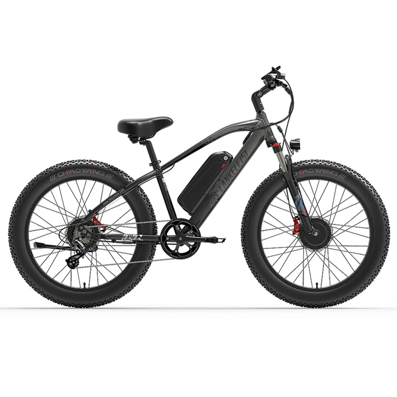 

New LANKELEISI MG740 Electric Bike 48V 1000W 17.5AH Waterproof Most Powerful Motor 26*4.0 Fat Tire Adult Mountain E-bike