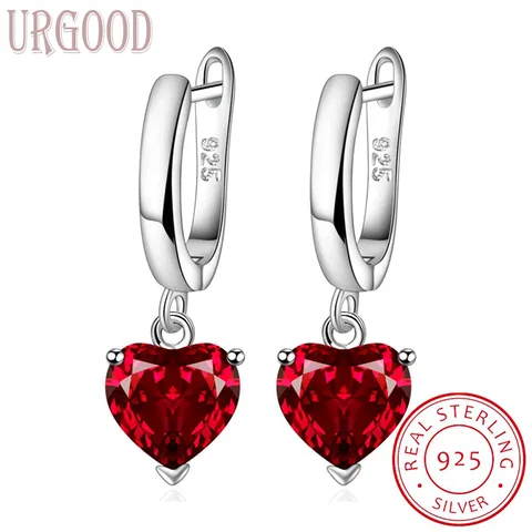 Серьги-капли URGOOD из серебра 925 с цирконом