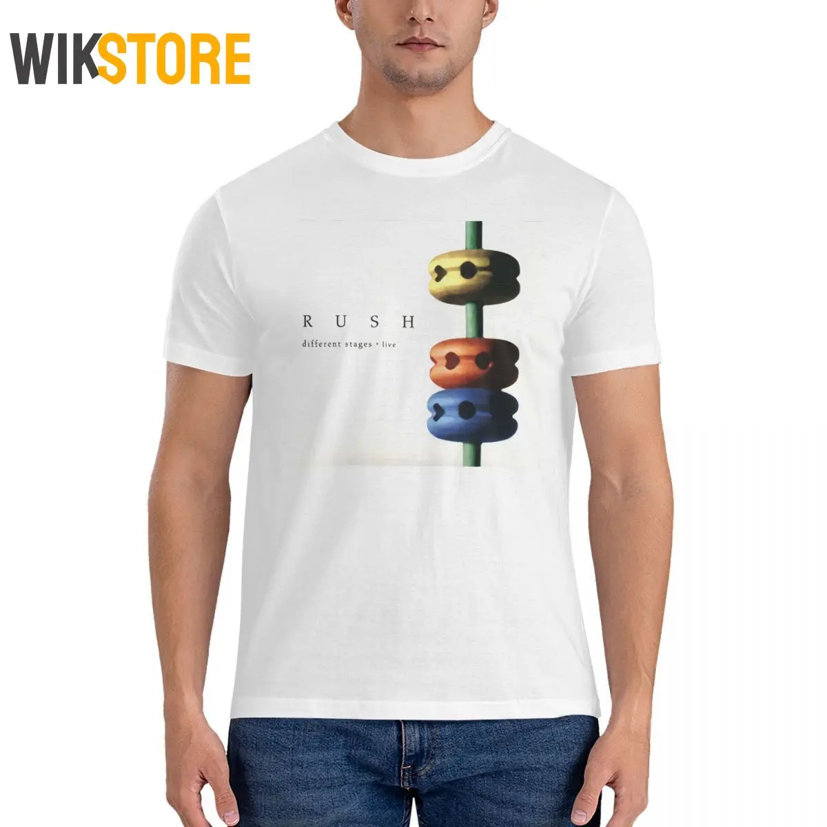 Футболка мужская хлопковая с круглым вырезом и коротким рукавом