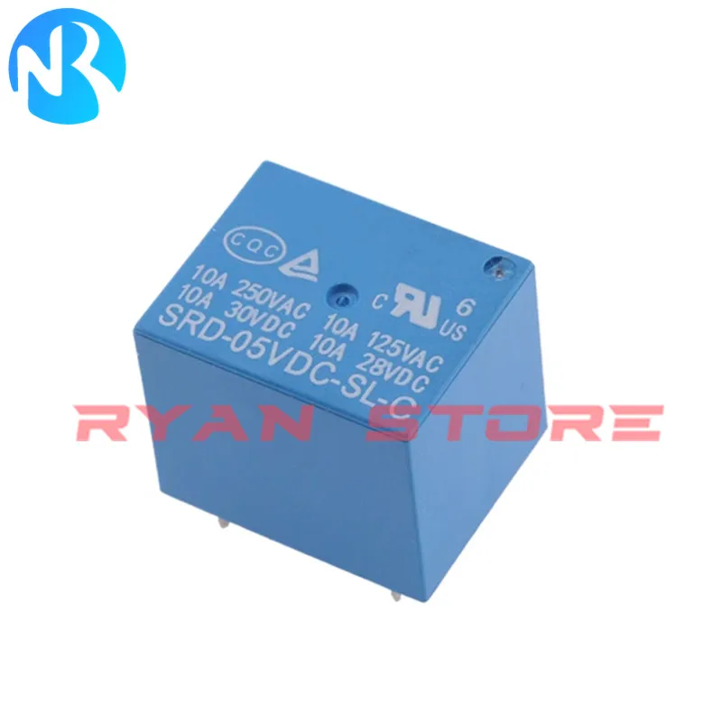 10 шт. новинка 100% реле мощности фотолампа фотосессия SRD 12 В постоянного тока SL C 10A 250