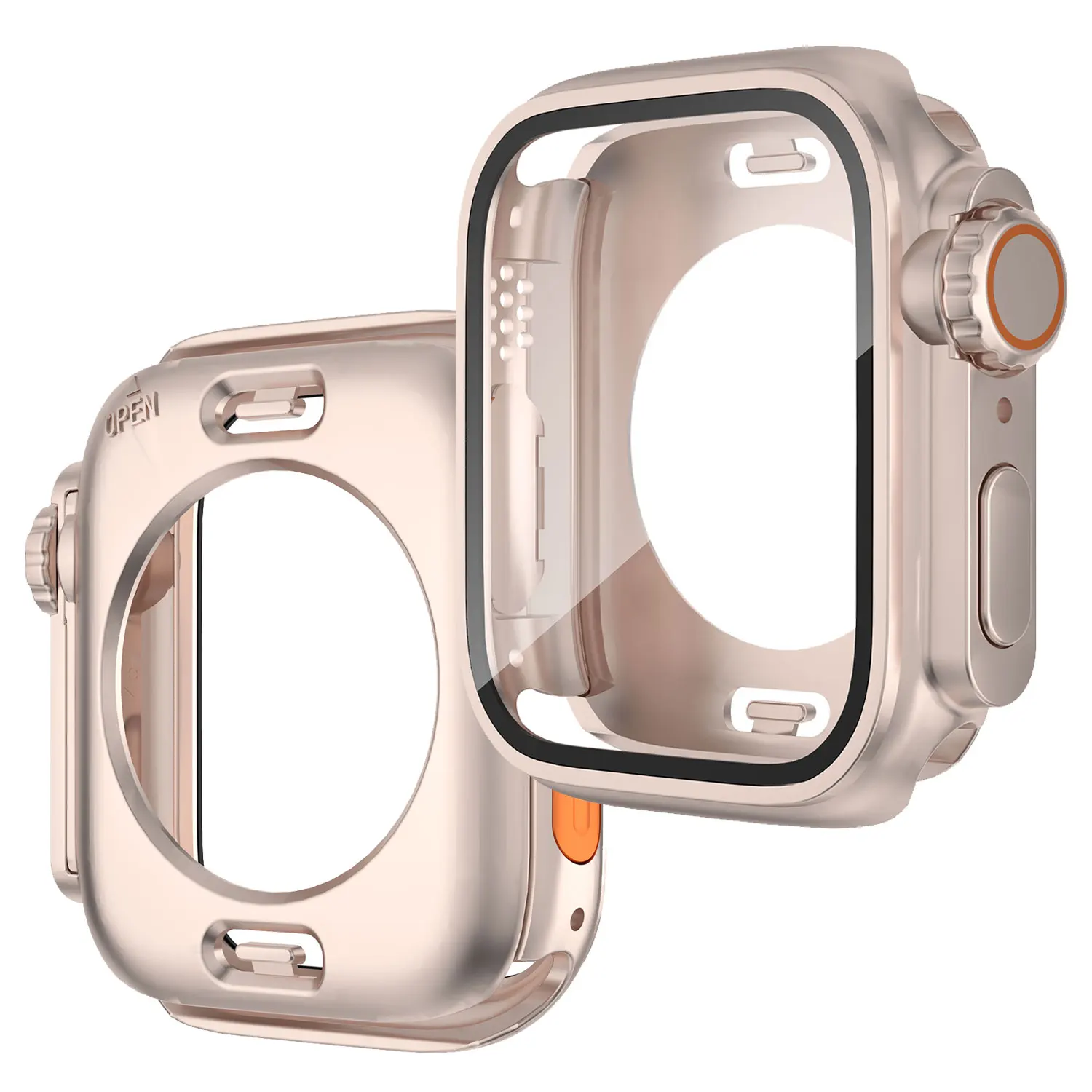 Защитный чехол Instant Ultra для Apple Watch S10case 40 41 44 45 46 мм 360 all inclusive водонепроницаемый ПК