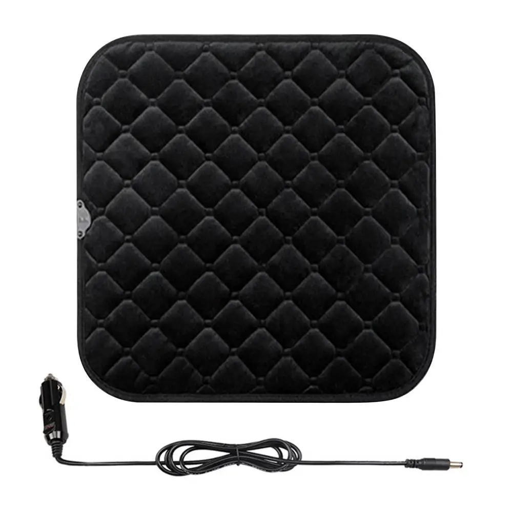 

Car Seat Warmer 12V Comfortable Seat Cushion Warm Plush Car Seat Cover With Adjustable Temperature Perfect For Winter Driving An