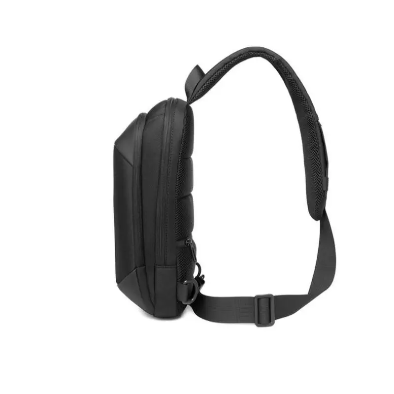 Business USB Chest Bag Men's Fashion Outdoor Chest Bag Sports Running Cycling Pack Travel Shoulder Bag Phone Pouch Bags for Male