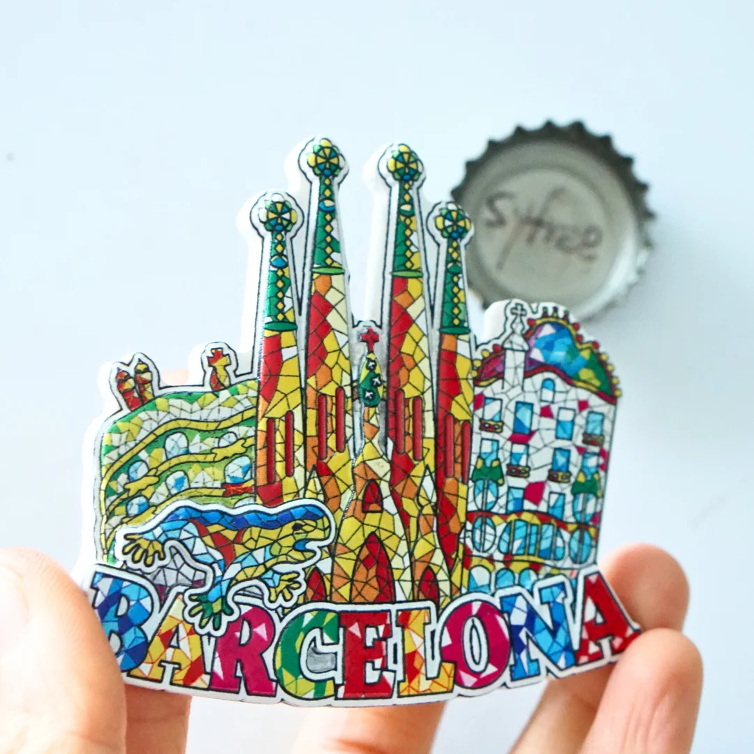 1 шт. магниты на холодильник Барселона с пейзажами в Испании