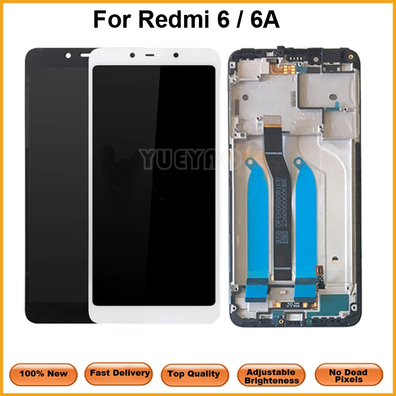 Сменный IPS LCD-экран с рамкой 5 45 дюйма уровень качества ААА для Xiaomi Redmi 6 6A