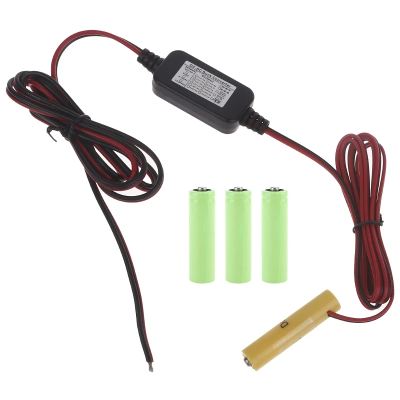

Battery Eliminators 2Pin Power Supply Cable Replace 4x 1.5V 3V 4.5V 6V AAA Battery for Radio Electric Toy Clock LED