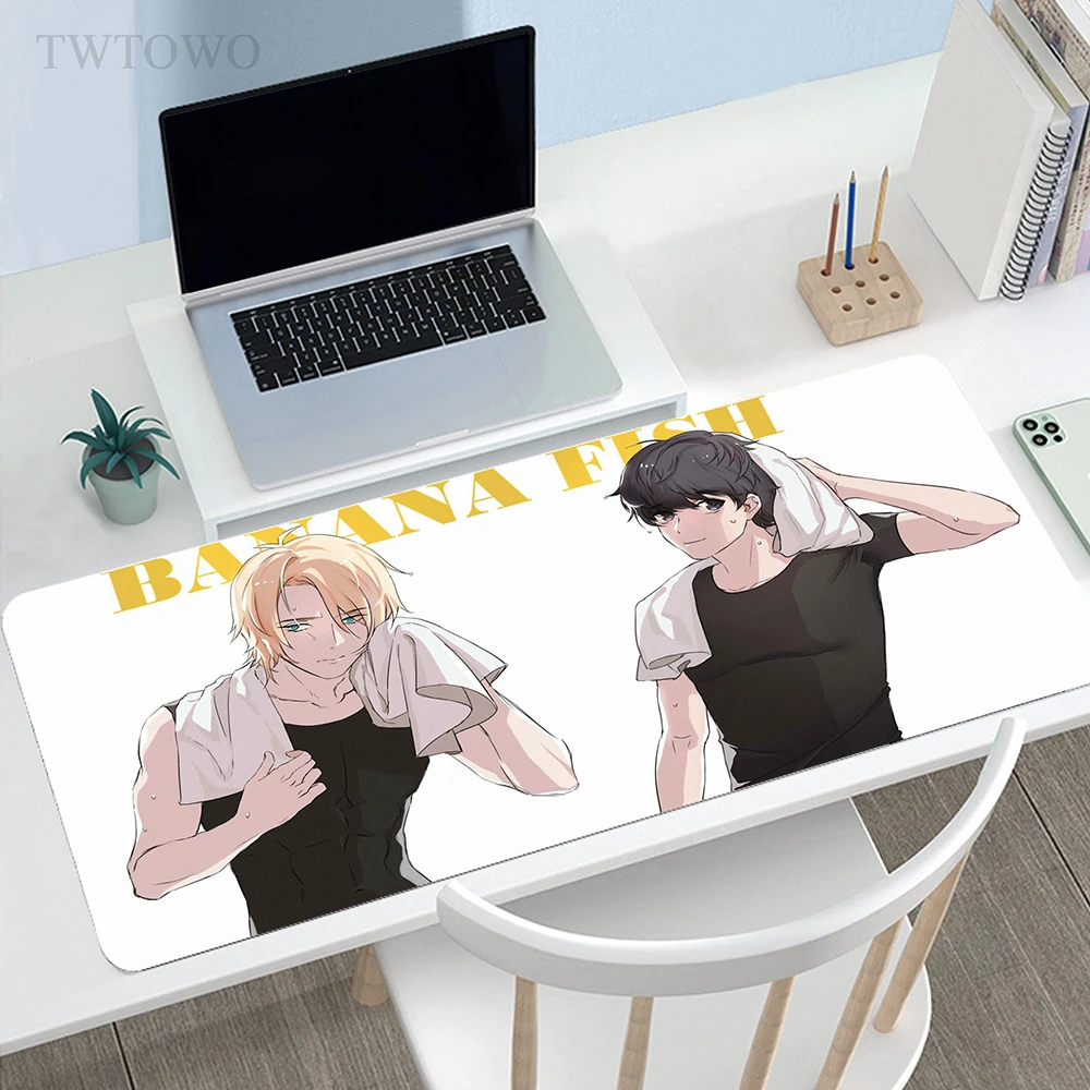 

Banana Fish Mouse Pad Gamer Large Computer New MousePads keyboard pad Laptop Carpet Office Natural Rubber Mouse Mat Mice Pad