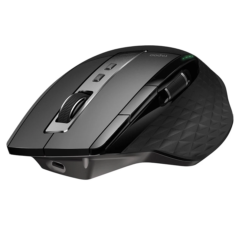 

Rapoo MT750L Wireless Mouse 600/1200/1600/3200 8 Programmable Keys bluetooth-compatible Mice Rechargeable Ergonomics for Gaming