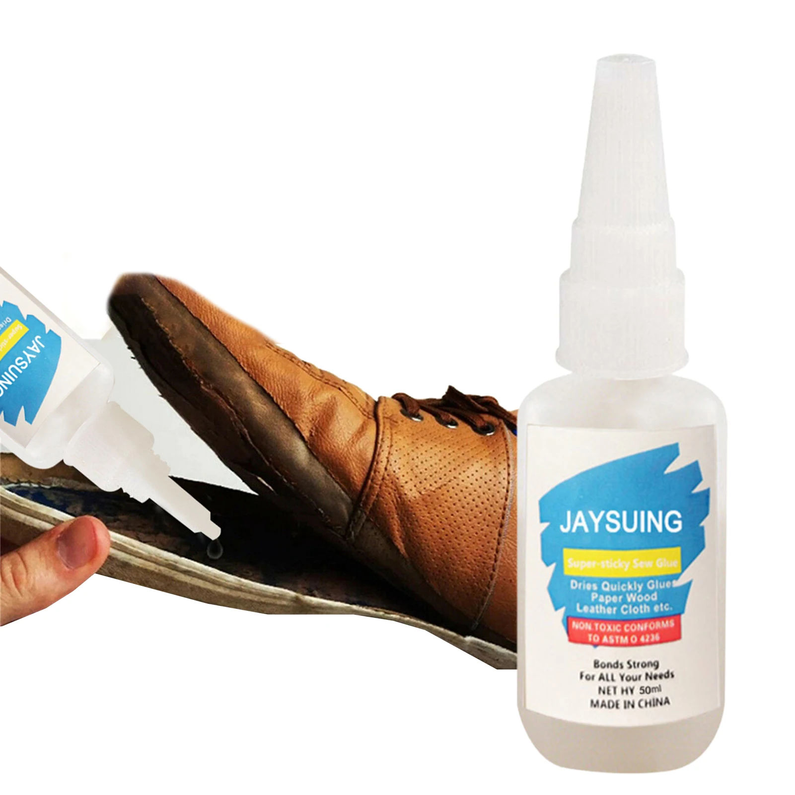 

50ml Shoe Repair Universal Quick Dry Repair Glue Sew Glue Kit With Strong Adhesive Bonding For Linen Cotton Polyester Nylon