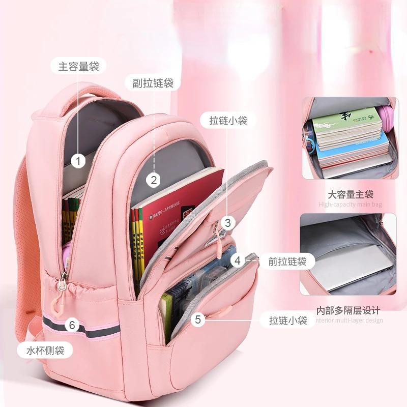 New Children School Bags For Girls Orthopedic Backpack Kids Backpack schoolbag Primary School backpack Kids book bags mochila