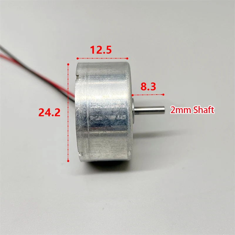 Мини-электродвигатель постоянного тока 24 мм фреза 3 В 7 в 8400 об/мин Круглый