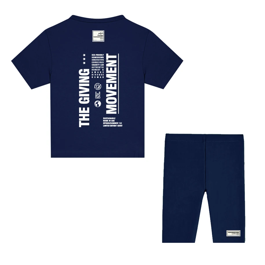 

Kids Summer 3-12y Baby Girls Boys Clothes 2 Pieces Tracksuit Sets Oversized Short Sleeve T-shirt + Biker Shorts Sports Suits