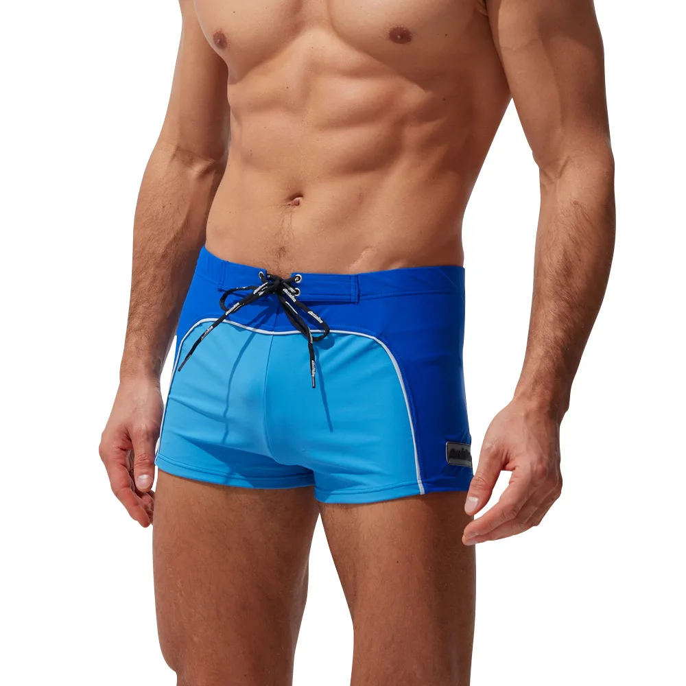 Fashion AUSTiNBEM Swim Trunks for Men Summer Holiday Beach Square Leg Swimsuit Patchwork Bathsuit Swimwears By Aimpact AM8100