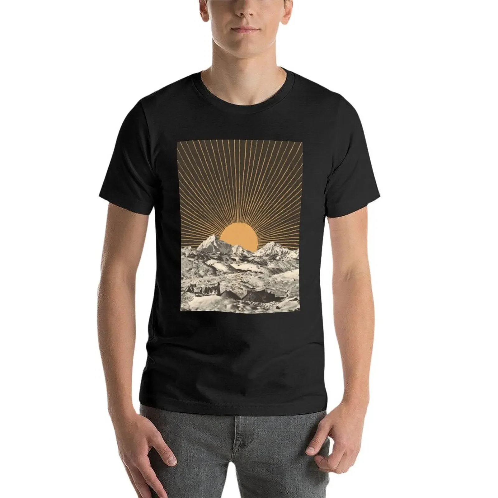 Футболка Mountainscape 6 с рисунком из аниме мужские футболки