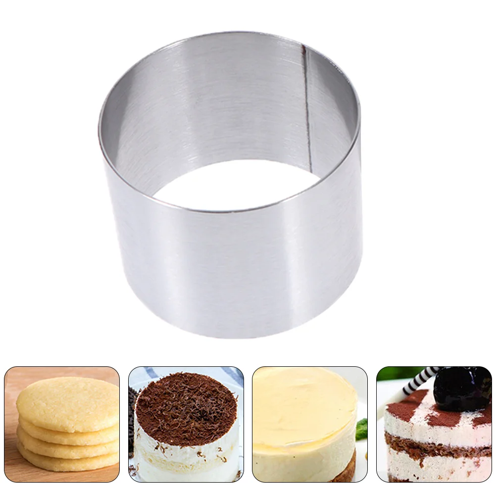 

Cake Ring Mold Mousse Baking Rings Round Molds Cookie Pastry Steel Stainless Mini Mould Dessert Metal Cooking Biscuit Cheesecake