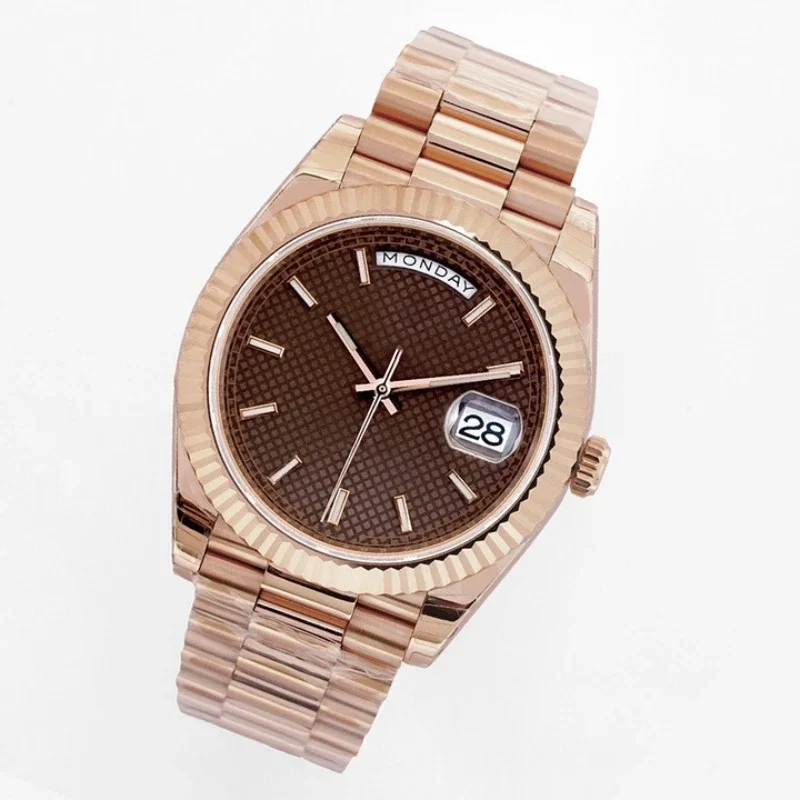 

Часы мужские механические из нержавеющей стали с сапфировым стеклом, 40 мм