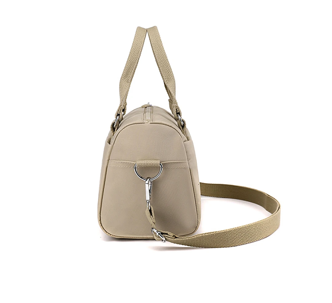 Versatile and trendy single shoulder crossbody bag, nylon waterproof and wear-resistant commuting portable handbag, fashionable