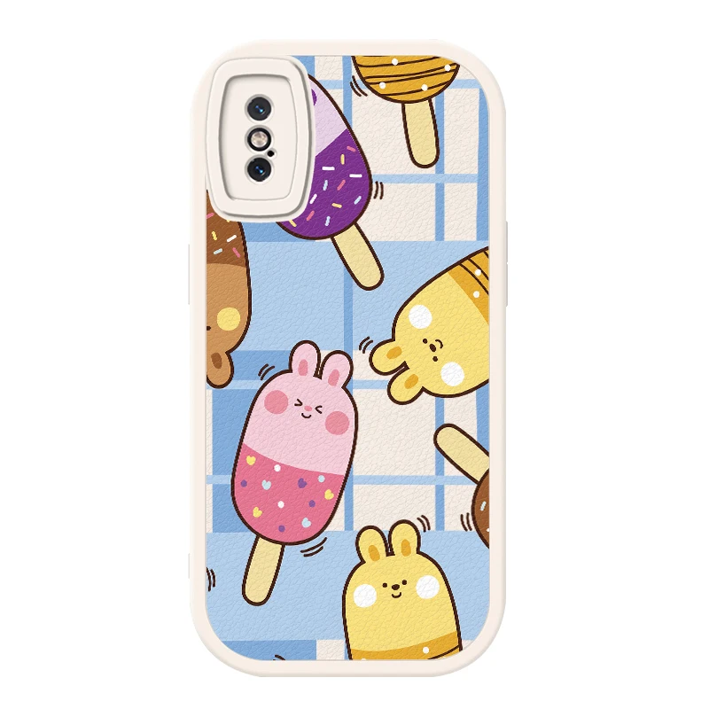 Милый чехол из овечьей кожи для iPhone XS Защитный 3D камеры черный белый мягкий