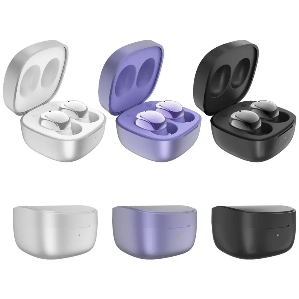 

TWS Bluetooth-совместимые наушники 5,1, беспроводные наушники, наушники с микрофоном, басовые стереонаушники фиолетового цвета, наушники для телеф...