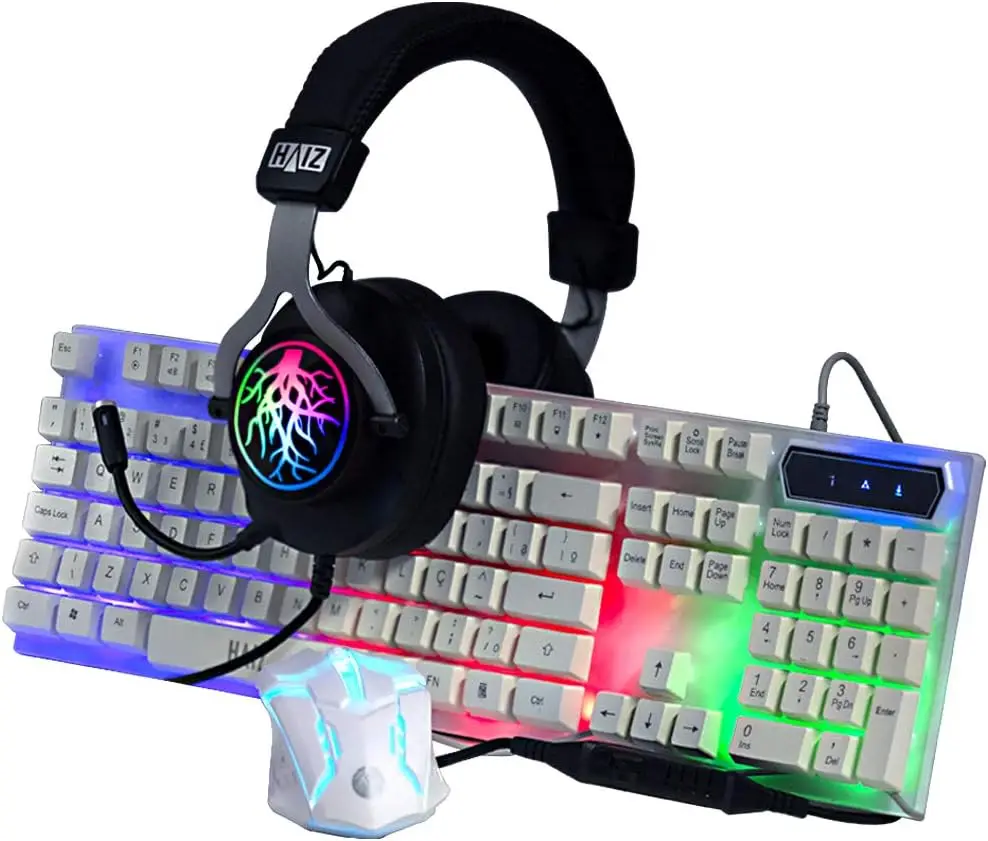 

NEW Kit Gamer Resiste à Água. Mouse Led e Headset - Hz8 teclado mecânico gamer