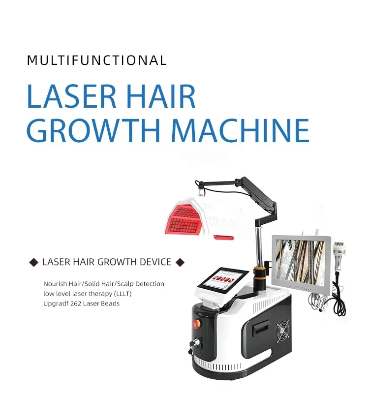 

Multifunctional Diode 600nm Photon Hair Loss Led Laser Growth Comb Regrowth Treatment Machine Professinal Health Beauty