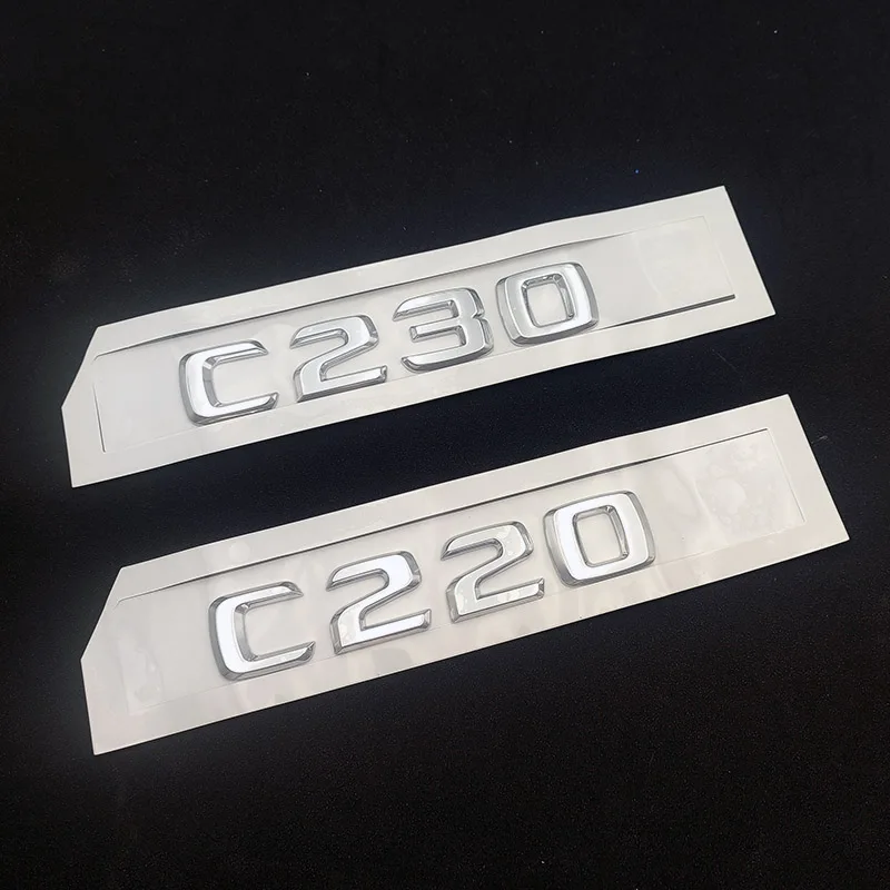 3d-эмблема багажника из АБС-пластика значок с буквами E270 C220 C230 SL55 SLK200 наклейка