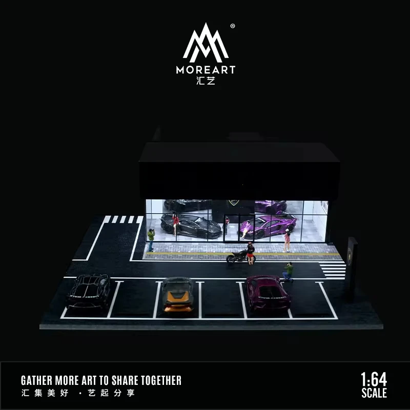 MoreArt/Time Micro 1:64 автомобильный выставочный зал осветительная сцена тематическая
