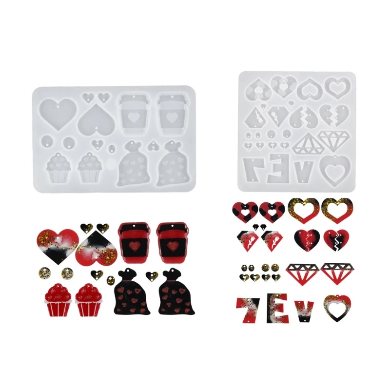 Универсальная силиконовая форма ко Дню святого Валентина полимерные формы для