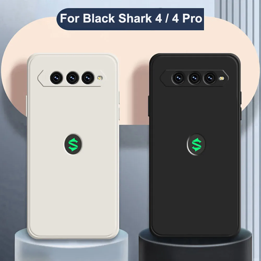 Чехол из жидкого силикона с прямыми краями для Xiaomi Black Shark 4 BlackShark 3 4s Pro мягкий