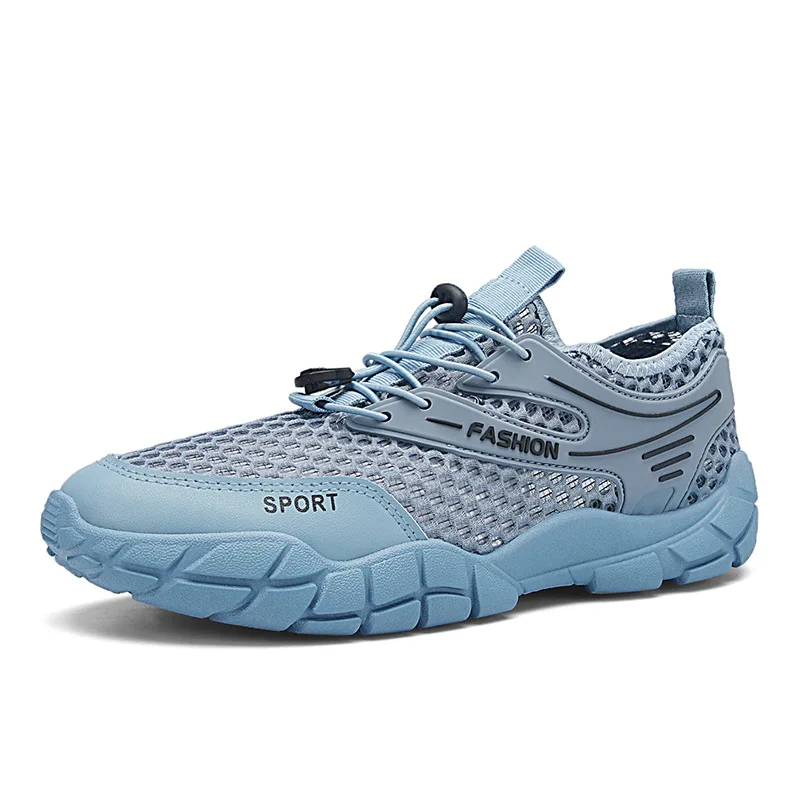 

2023 Summer Water Shoes for Men Swimming Shoes Casual Beach Mesh Shoes Breathable Barefoot Footwear for Sneakers Sailing Travel