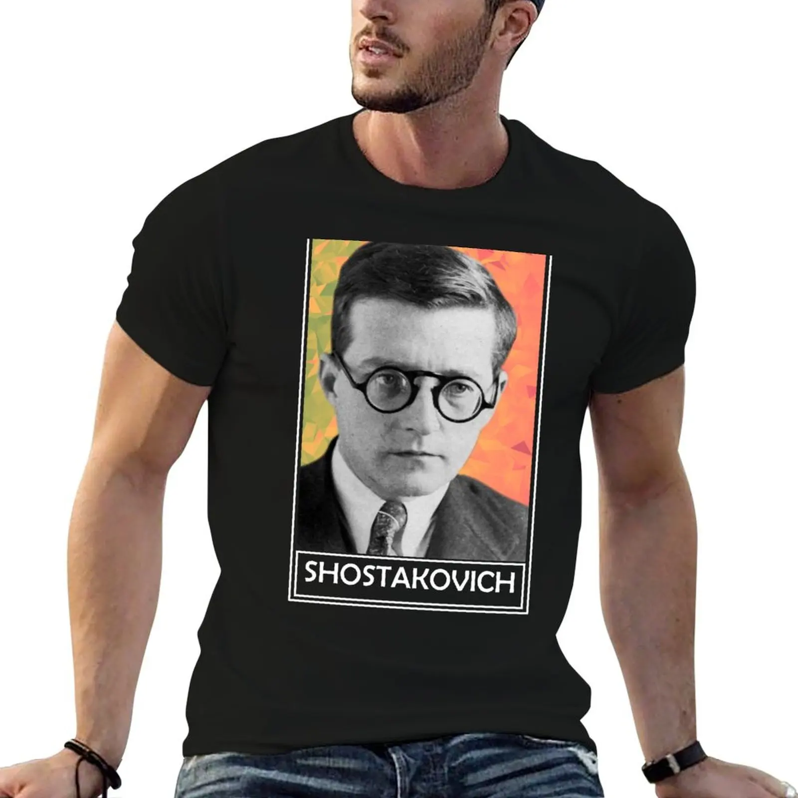 Футболка Dmitri Shostakovich незаменимые футболки с рисунком летняя одежда забавные для