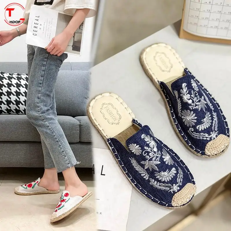 

2022 TGHDOF New Special Offer Flock Rubber Solid Summer Indoor Slides Pantufas Pelucia De Bichos Womens Espadrilles Flat Shoes