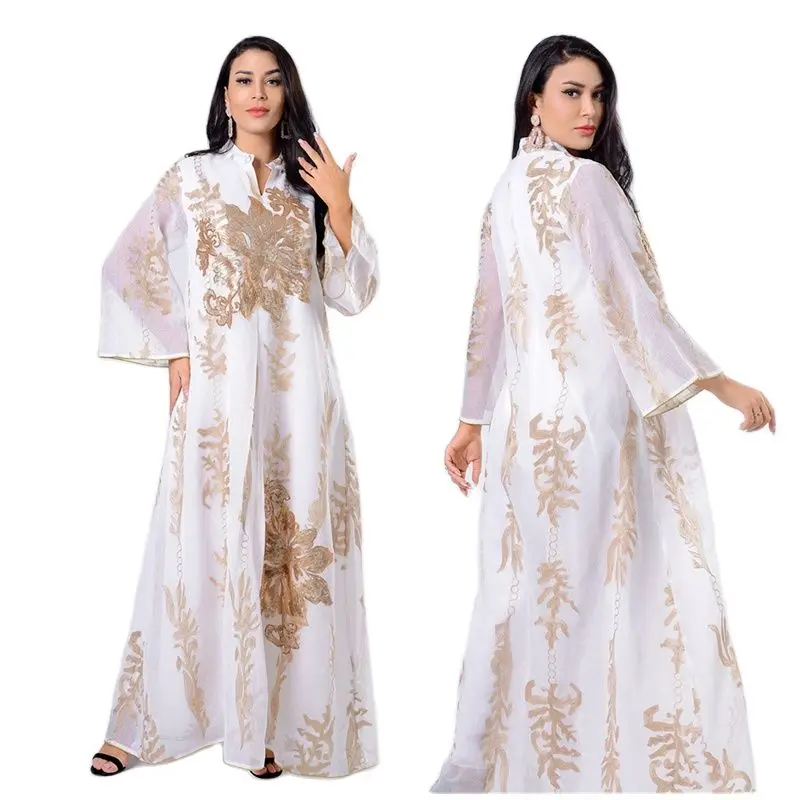 

Eid Mubarak Abaya Dubai Turkey Muslim Fashion Women jalabiya Dress Islam Caftan Marocain Vestidos Clothing Robe Musulman