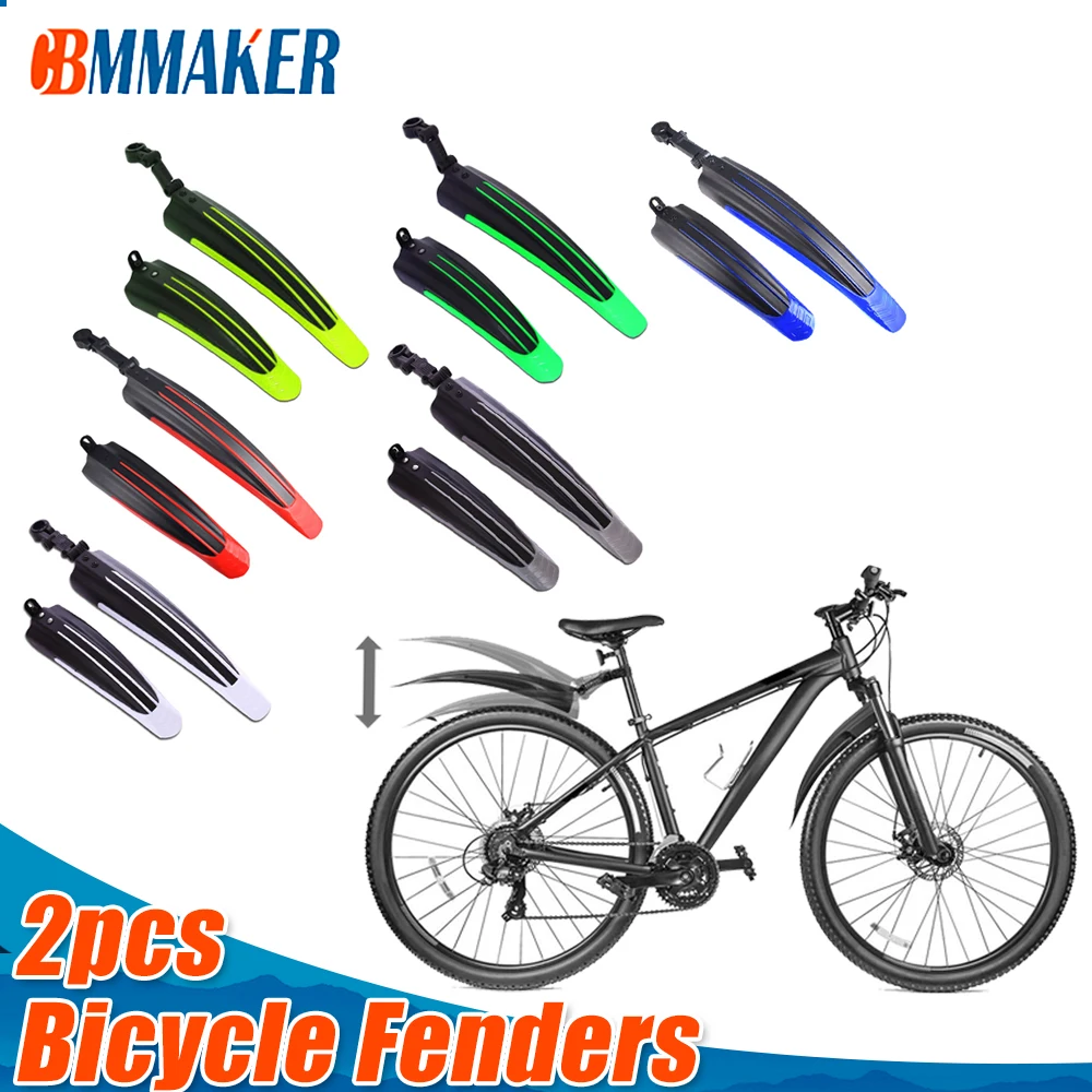 

Велосипедные крылья, регулируемые Брызговики для горного велосипеда, передний, задний, дорожный велосипед, грязезащитные Крылья, аксессуар...