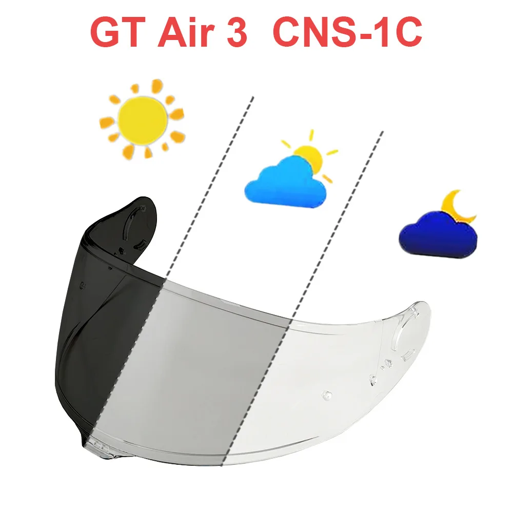 

Козырек для шлема, фотохромные линзы, подходят для SHOEI GT AIR 3, Neotec 3, щиток для лица, козырек для лобового стекла, солнцезащитный козырек, аксессуары с защитой от ультрафиолета