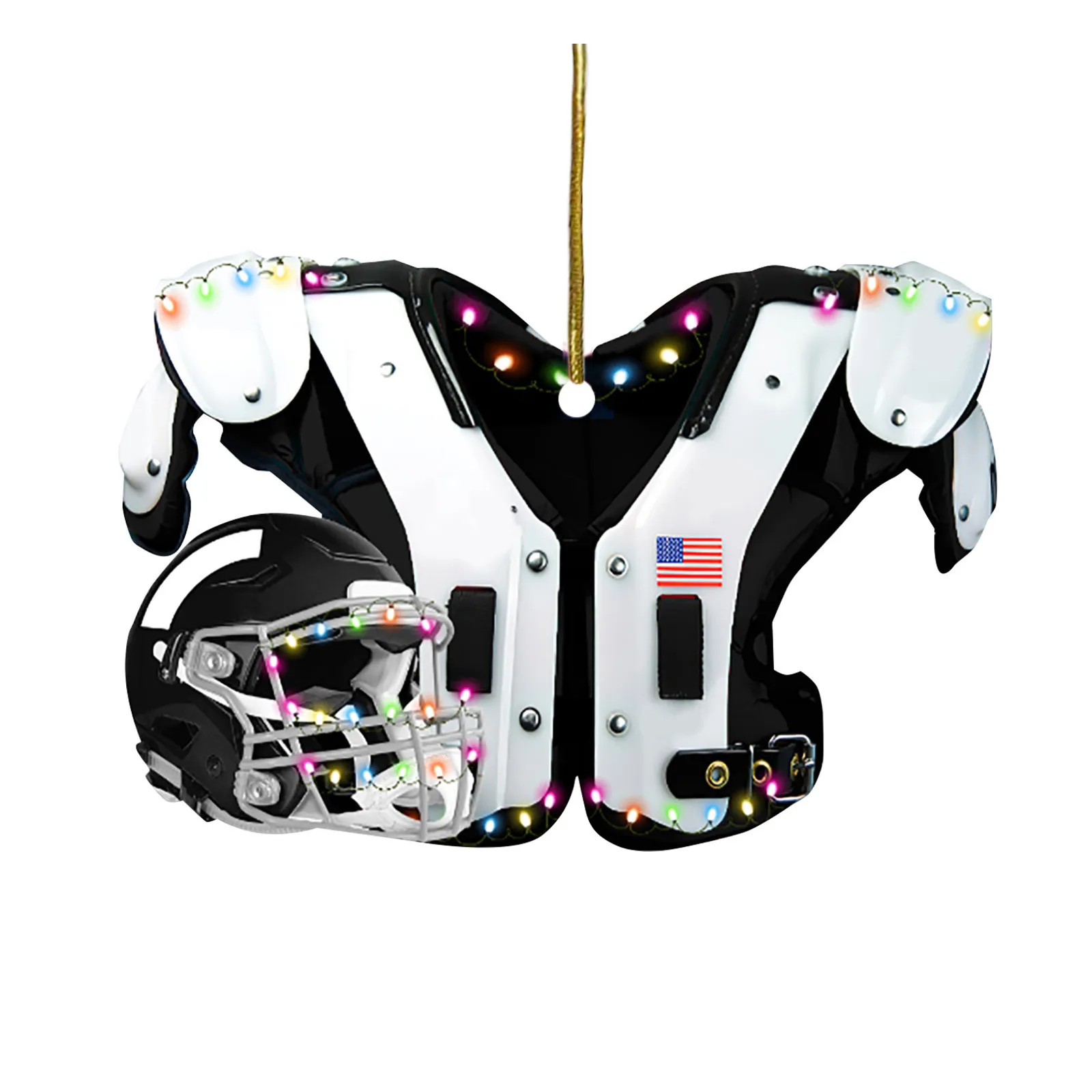2022 New Collection Decor DIY American Football Shoulder Pads And Helmet Ornaments Home Decoration Pendant Crafts |
