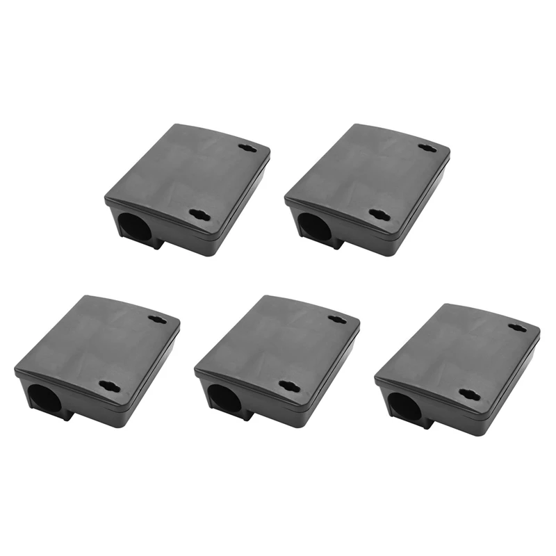 

5X Professional Rodent Bait Block Station Box Case Trap & Key For Rat Mouse Mice