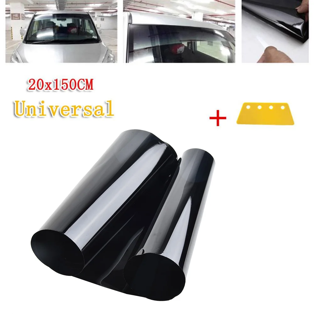 

20x150cm Car Windscreen Window Glass Sun Shade Visor Film Sticker With Scraper Car Accessories Universal Car Decoration Film