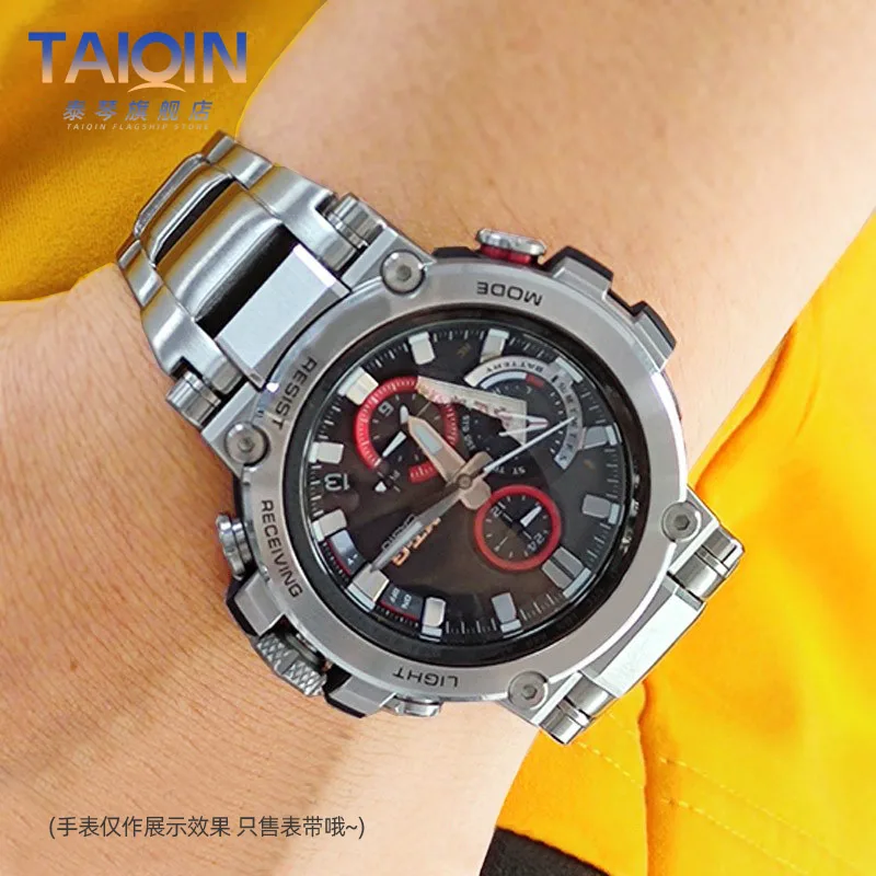 Strap accessories for CASIO G-Shock watch metal stainless steel strap MTG-B1000 / G1000 resin adhesive strap