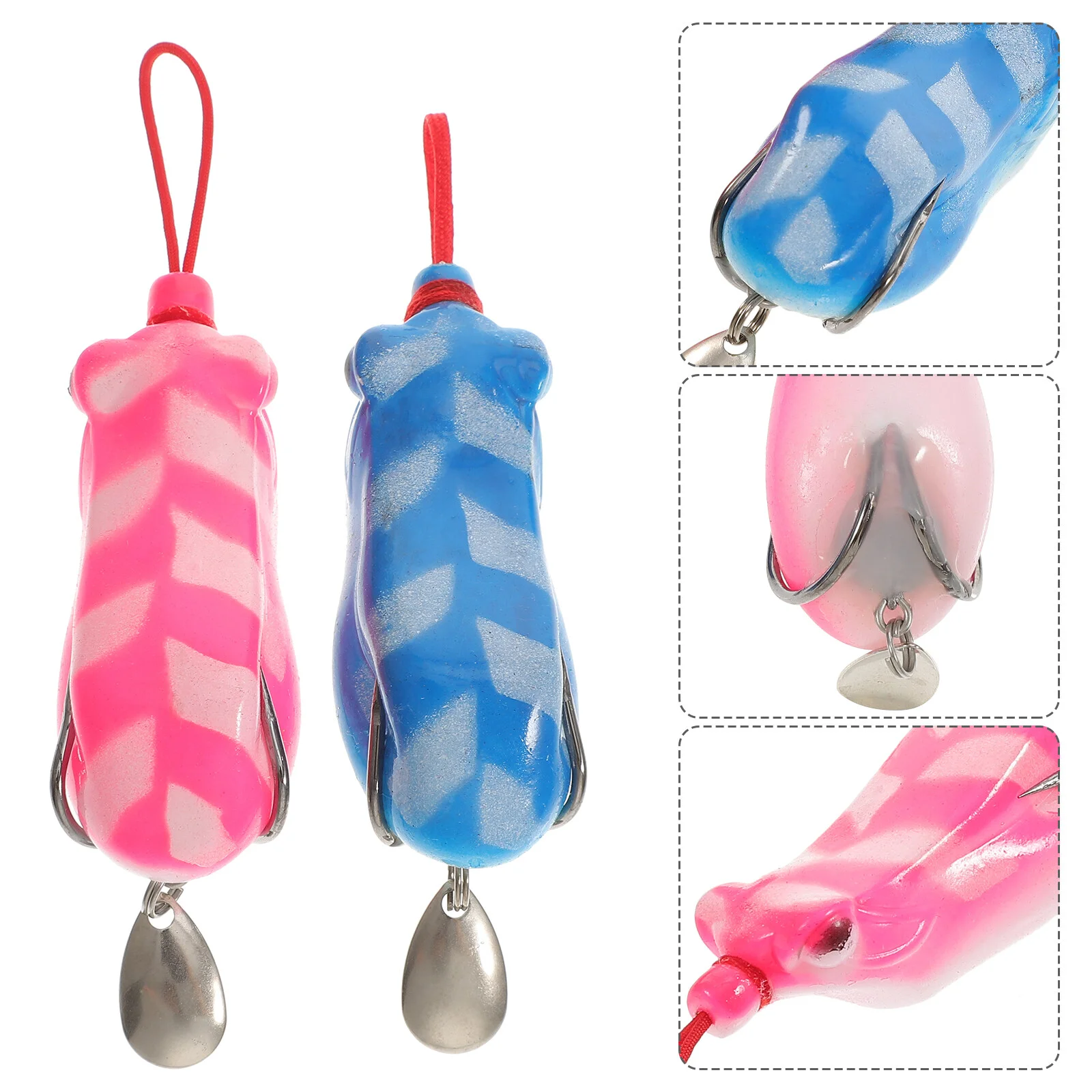 

2pcs Fishing Lures Iron Lure Bait Fishing ABS Fishing Lures Crank Bait