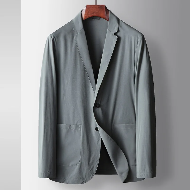 

Lin2974-Casual suit jacket Black slim professional