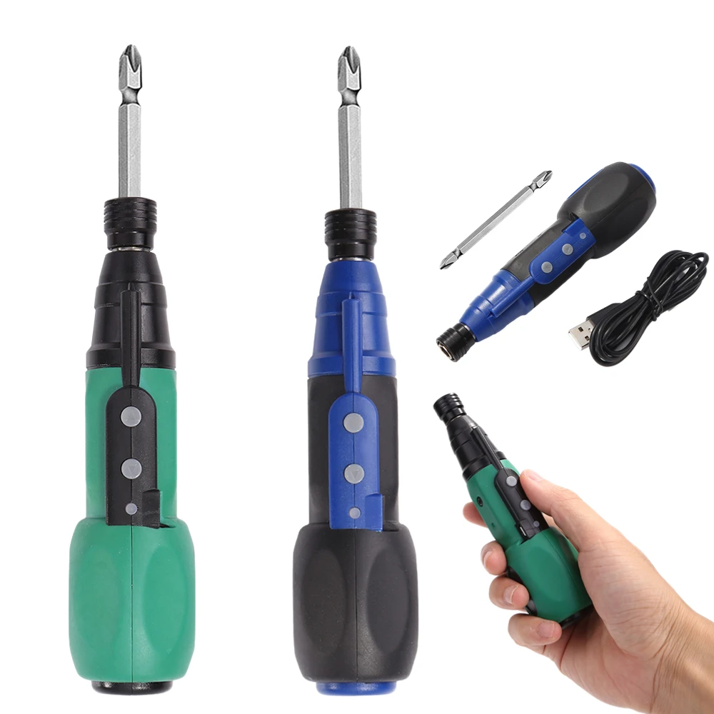 

Mini Electric Screwdrivers Drill Homes DIY Strong Big Torque USB Charging Toughness Electric Portable Power Tool with LED Light
