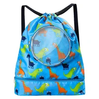 swimming bag for children portable beach toy bag wet dry waterproof storage bag kids outdoor fitness shoulder bag backpack