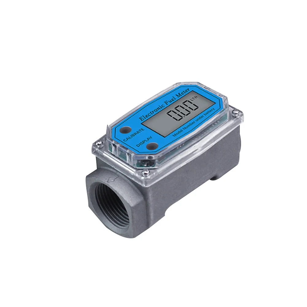 

K24 Adjustable Measuring Flow Meter Portable High Accuracy Digital Display Aluminum Alloy Electronic LCD Fuel Tools Easy Operate